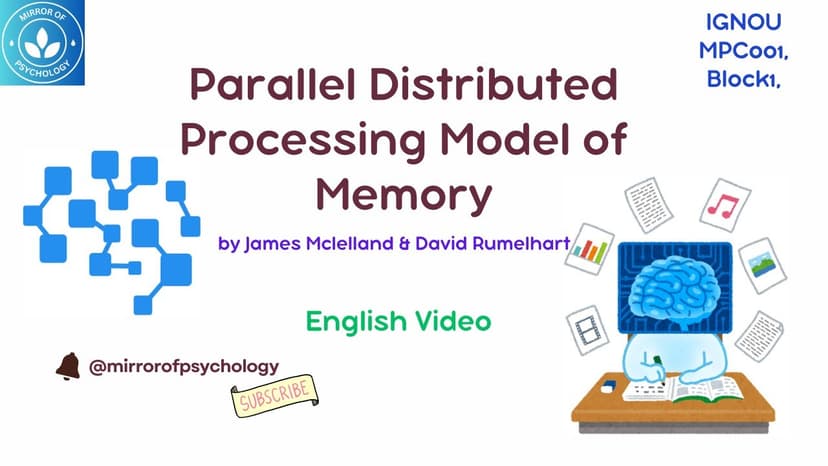 Understanding the Parallel Distributed Processing Model of Memory ...