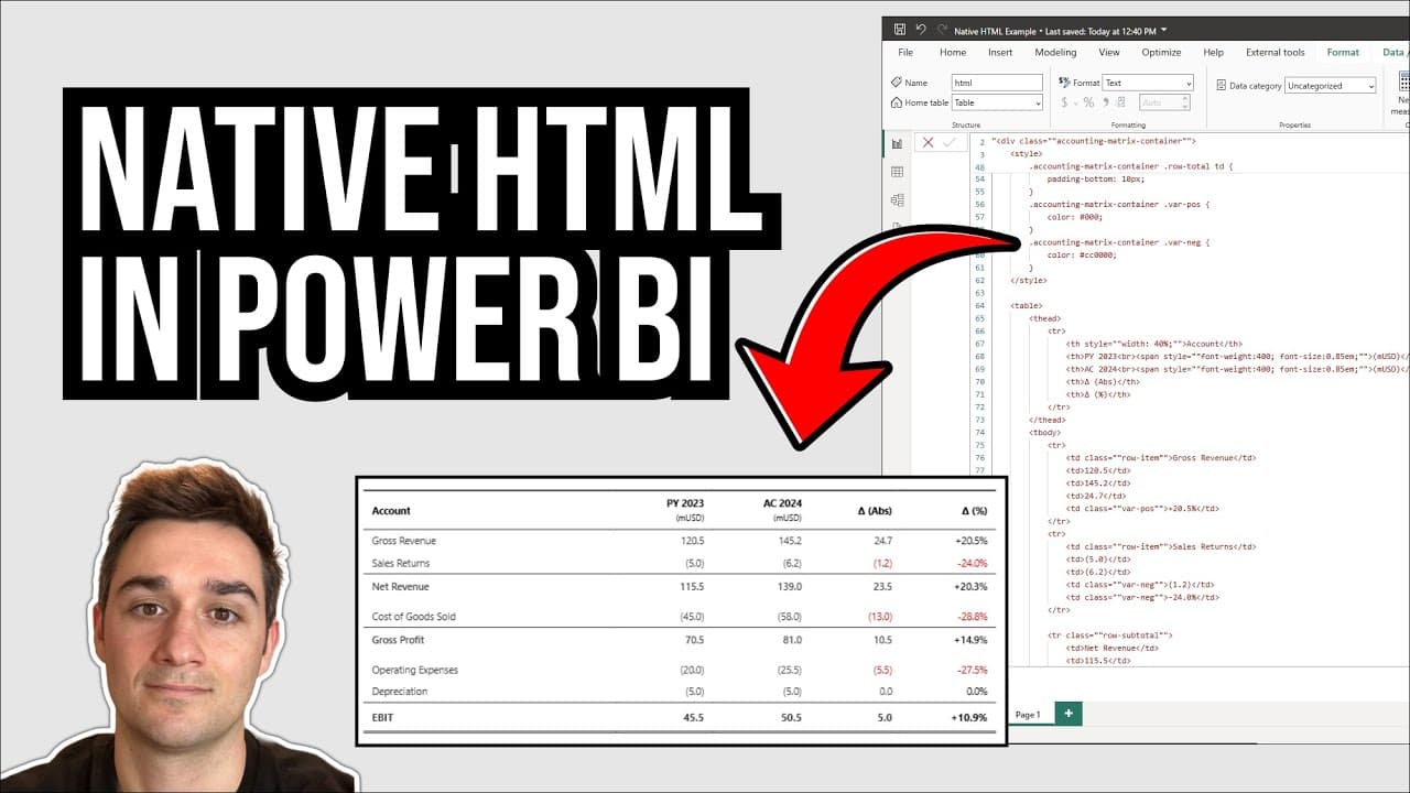 How to Render HTML Natively in Power BI Without Using Third-Party ...