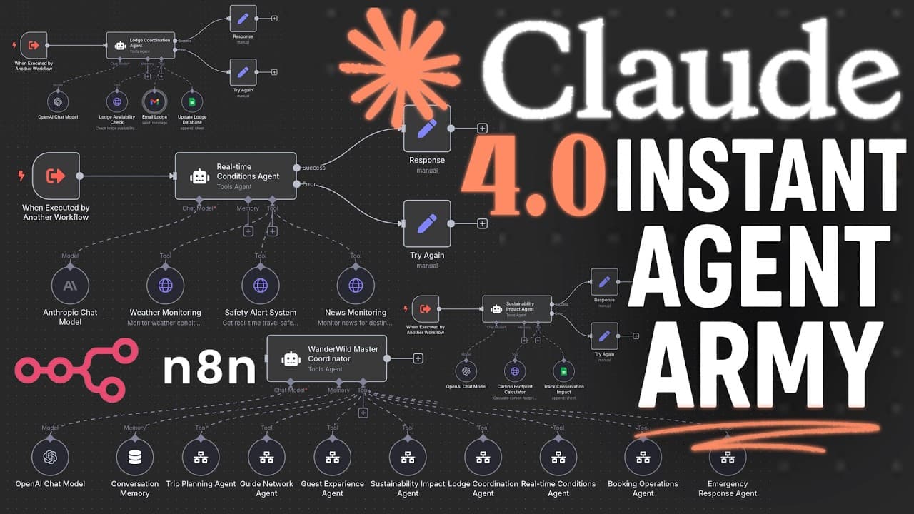 How to Instantly Build an AI Agent Army in n8n with Claude | Galaxy.ai